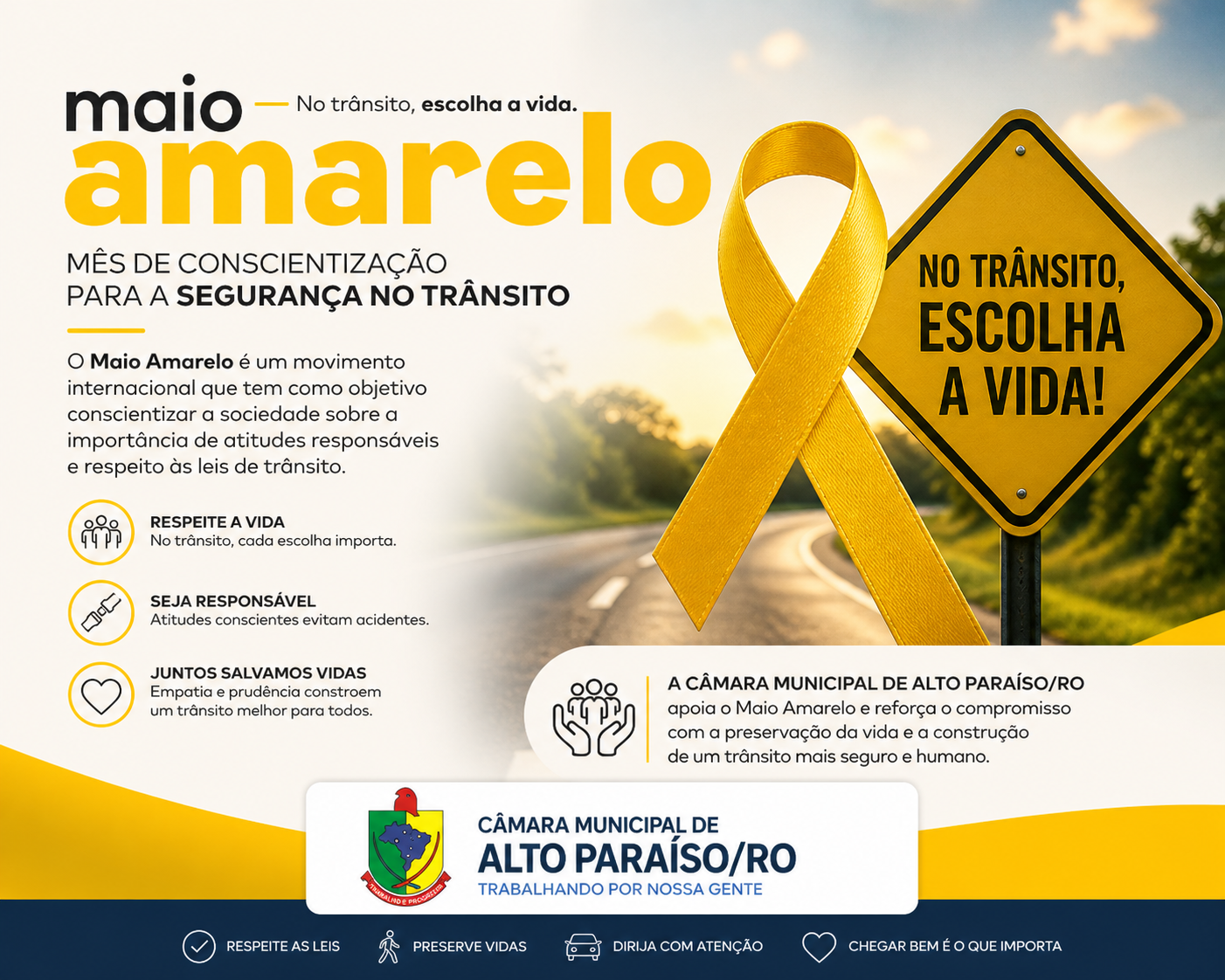 Segurança no trânsito é responsabilidade de todos